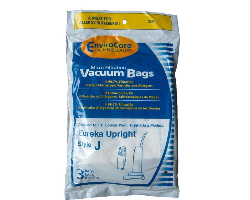 EnviroCare Replacement Micro Filtration Vacuum Bags Made to Fit Eureka Style J Uprights 9 Pack - Image 3